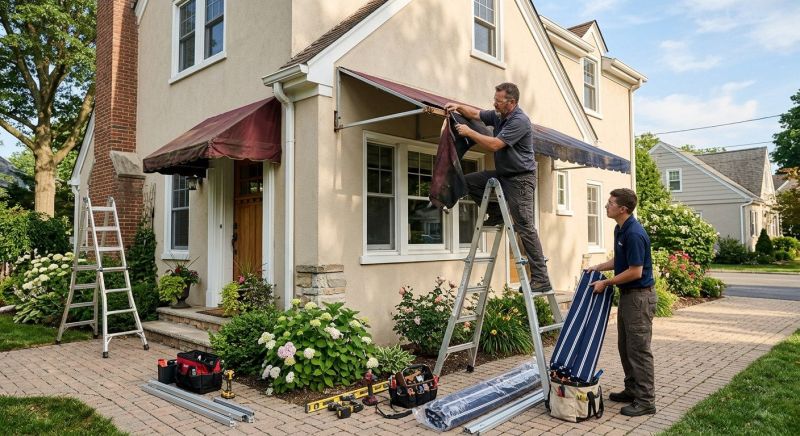 Canvas Awning Installation in Sonoma County, CA