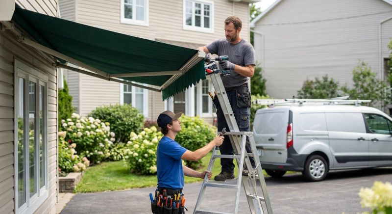Entrance Awning Installation in Marin County, CA
