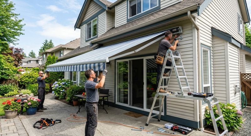 Retractable Awning Installation in Sonoma County, CA