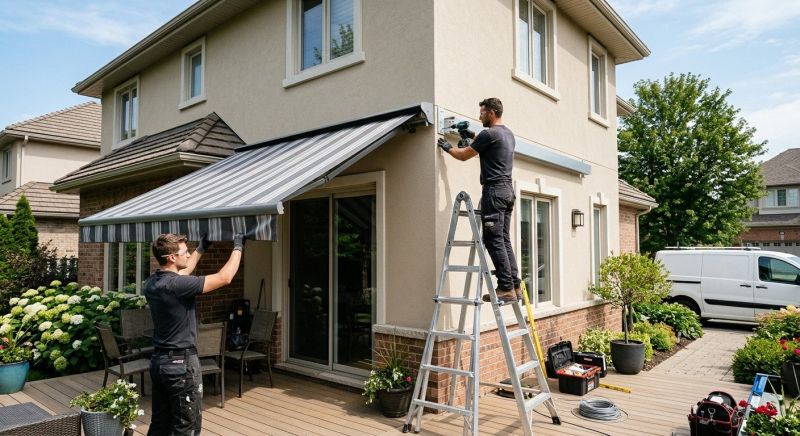 Canvas Awning Installation in Marin County, CA