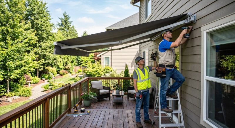 Deck Awning Installation in Sonoma County, CA