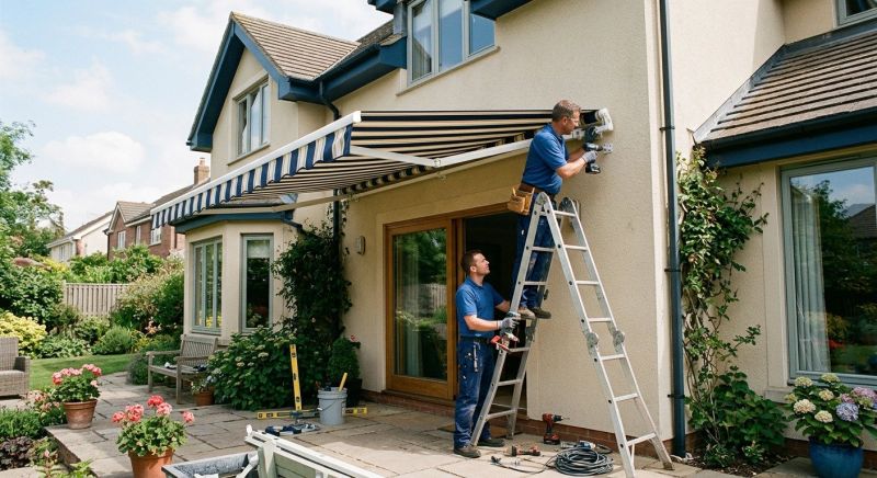 Entrance Awning Installation in Marin County, CA