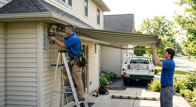 Entrance Awning Installation in Sonoma County, CA