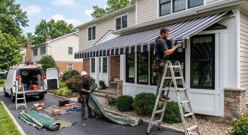 Fabric Awning Installation in Santa Rosa, CA