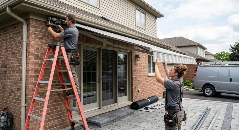 House Awning Installation in Marin County, CA