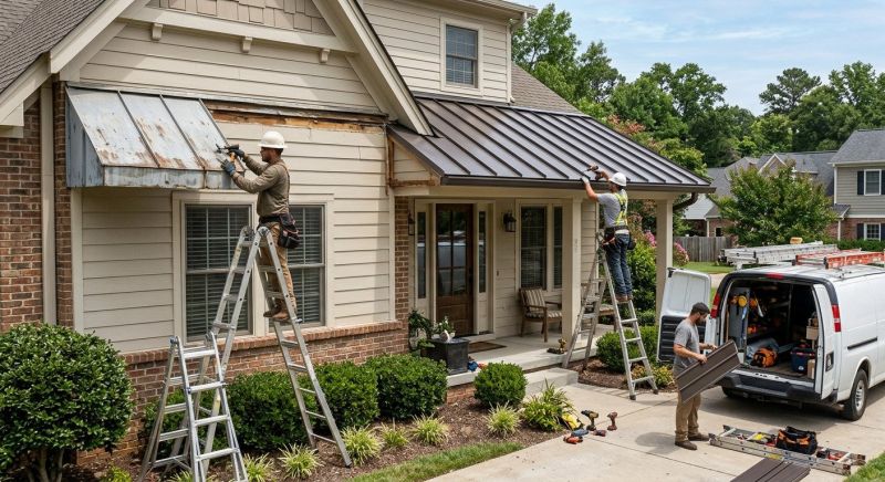 Metal Shade Installation in Santa Rosa, CA