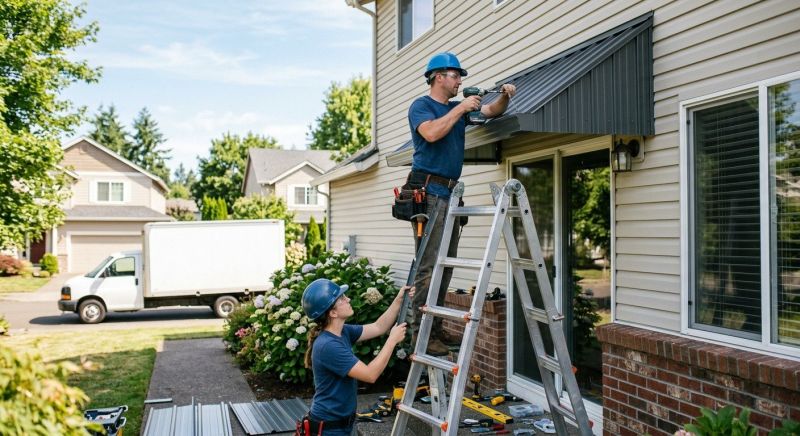 Metal Shade Installation in Fayetteville, NC