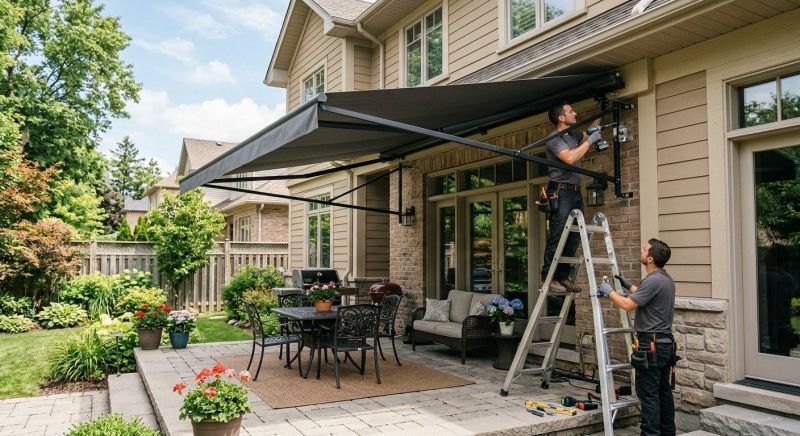 Porch Awning Installation in Santa Rosa, CA